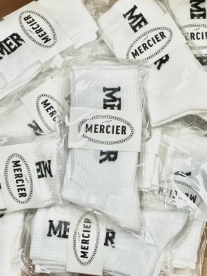 Accesorii Mercier 2pack Socks Barbati Albi | HW98-451