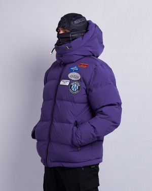 Geci Mercier Haze OG Badge Puffer Jacket Barbati Violet | GG23-150