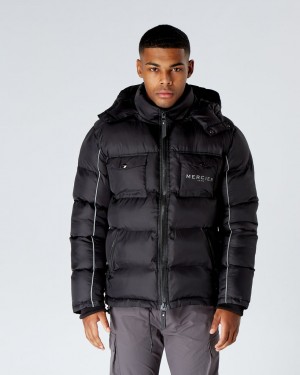 Geci Mercier Montaine Reflective Jacket Barbati Negrii | YN63-744