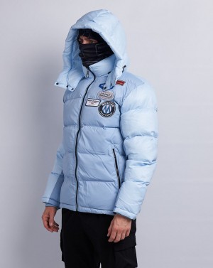Geci Mercier OG Badge Panelled Jacket Barbati Albastri | LX53-998