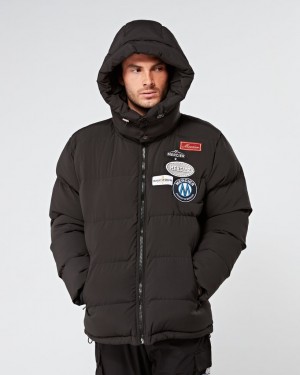 Geci Mercier OG Badge Puffer Jacket Barbati Negrii | AK66-289