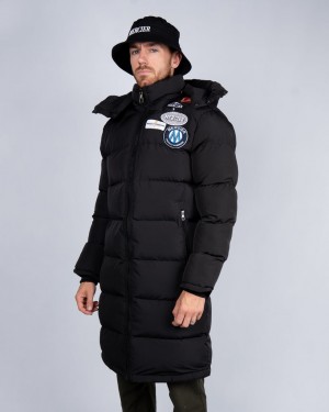 Geci Mercier OG Longline Puffer Jacket Barbati Negrii | ZC92-123