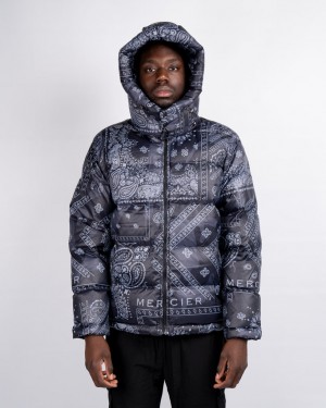 Geci Mercier Paisley Jacket Barbati Negrii Gri | DJ38-331