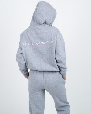 Hanorace Mercier Relaxed Fit Dama Gri | RR18-845