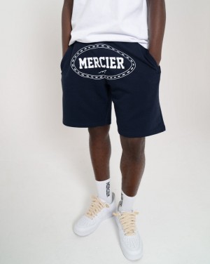 Pantaloni Scurti Mercier Maison Barbati Bleumarin Albi | VY03-536