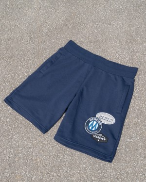 Pantaloni Scurti Mercier OG Badge Barbati Bleumarin | NI38-734