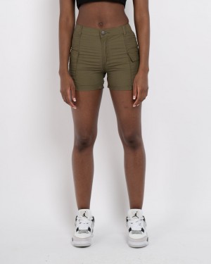 Pantaloni Scurti Mercier Perrier Cargo Dama Kaki | NY93-077
