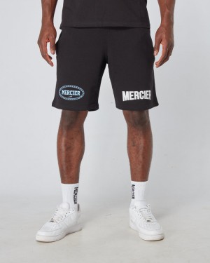 Pantaloni Scurti Mercier Santa Monica Barbati Negrii | XT49-347