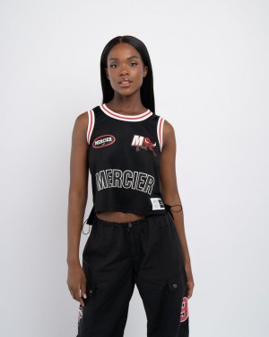 Topuri Mercier Crawford Basketball Vest Dama Negrii | VI30-421