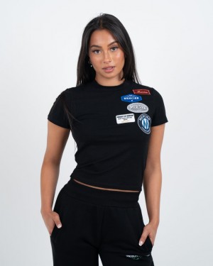 Topuri Mercier Fitted OG T-shirt Dama Negrii | LJ80-503