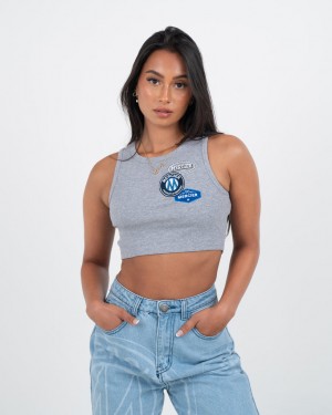 Topuri Mercier OG Badge Vest Dama Gri | JZ66-113