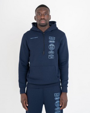 Treninguri Mercier 2.0 Hoodie Barbati Bleumarin Albastri | OQ25-431