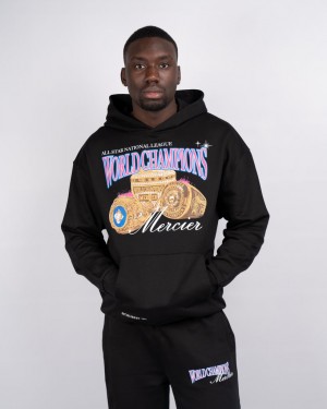 Treninguri Mercier Champions Ring Hoodie Barbati Negrii | AX47-725