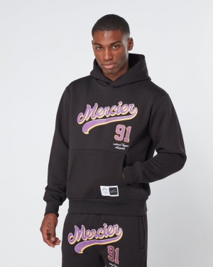 Treninguri Mercier Emerson Hoodie Barbati Negrii Violet | LE57-786