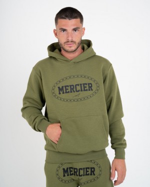 Treninguri Mercier Maison Hoodie Barbati Kaki Negrii | QH04-183