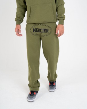 Treninguri Mercier Maison Joggeri Barbati Kaki Negrii | NF49-067