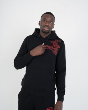 Treninguri Mercier OG Badge Hoodie Barbati Negrii Rosii | MU07-618