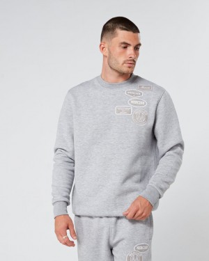 Treninguri Mercier OG Tonal Badge Crewneck Barbati Gri | MD53-022