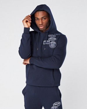 Treninguri Mercier Og Tonal Badge Hoodie Barbati Bleumarin | PM94-632