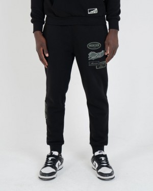 Treninguri Mercier Teams Badge Bottoms Barbati Negrii Kaki | BN39-585