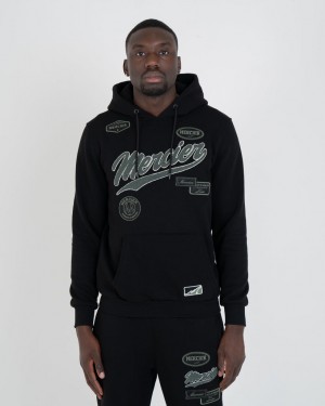 Treninguri Mercier Teams Badge Hoodie Barbati Negrii Kaki | TS69-921