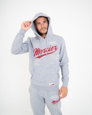 Treninguri Mercier Teams Badge Hoodie Barbati Gri Rosii | ZQ70-899
