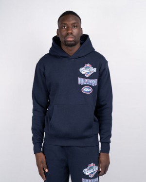 Treninguri Mercier World Hoodie Barbati Bleumarin | MS34-968