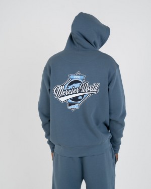 Treninguri Mercier World Hoodie Barbati Gri Albastri | EJ73-071