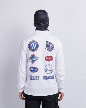 Tricouri Mercier The Series Longsleeve Barbati Albi | RA28-698