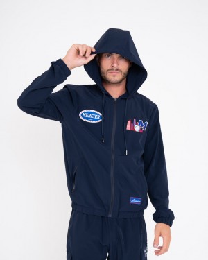 Windbreaker Mercier Empire Barbati Bleumarin Rosii | KK88-796