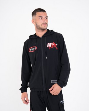 Windbreaker Mercier Empire Barbati Negrii Rosii | TF87-479