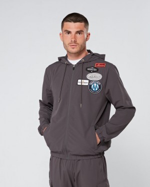 Windbreaker Mercier OG Badge Barbati Gri Inchis | CH03-782