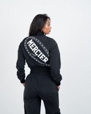 Îmbrăcăminte Exterioară Mercier Maison Cropped Jacket Dama Negrii | JV32-835
